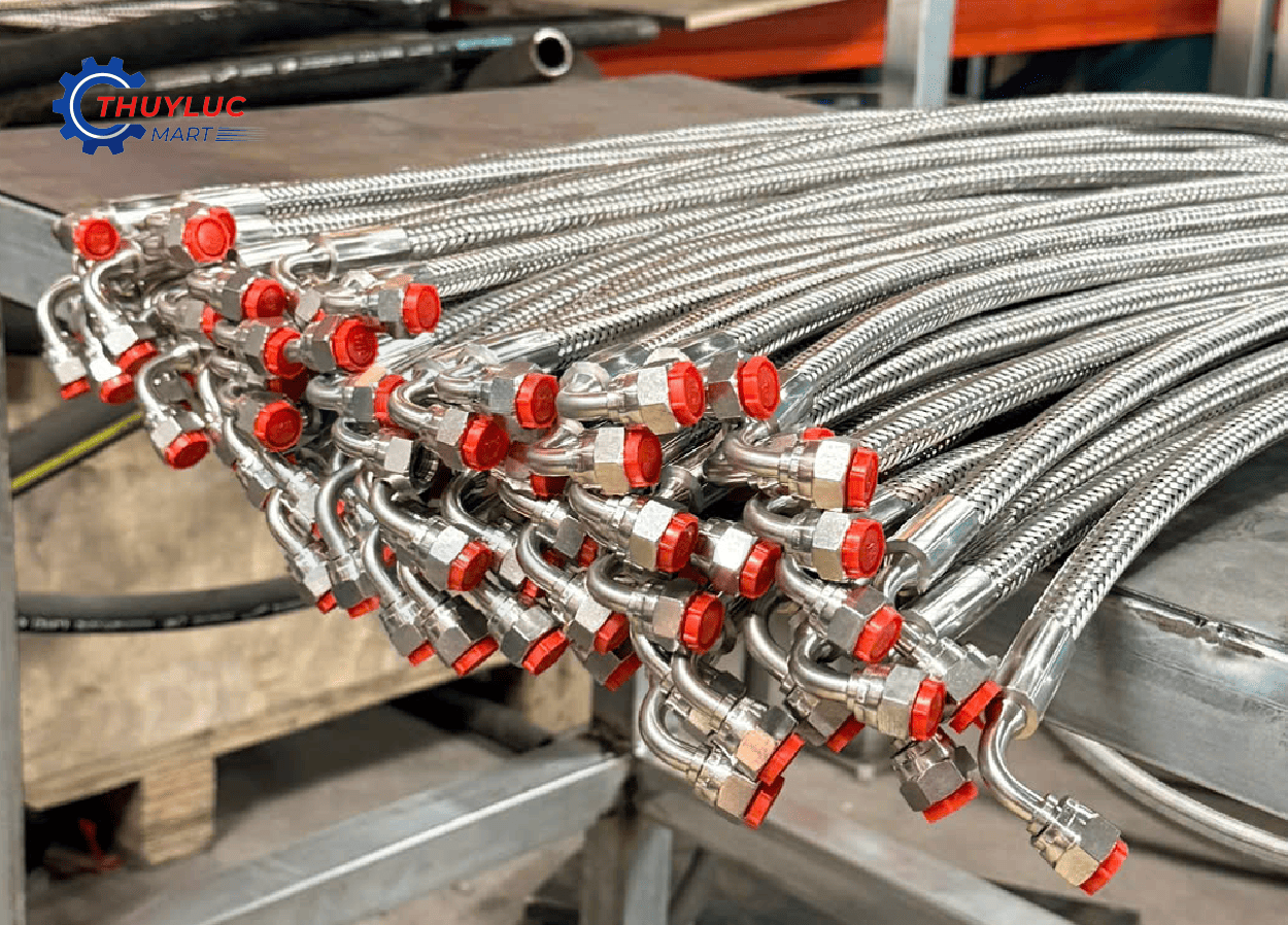 Ống mềm inox Alfagomma bấm đầu JIC 1/4 inch