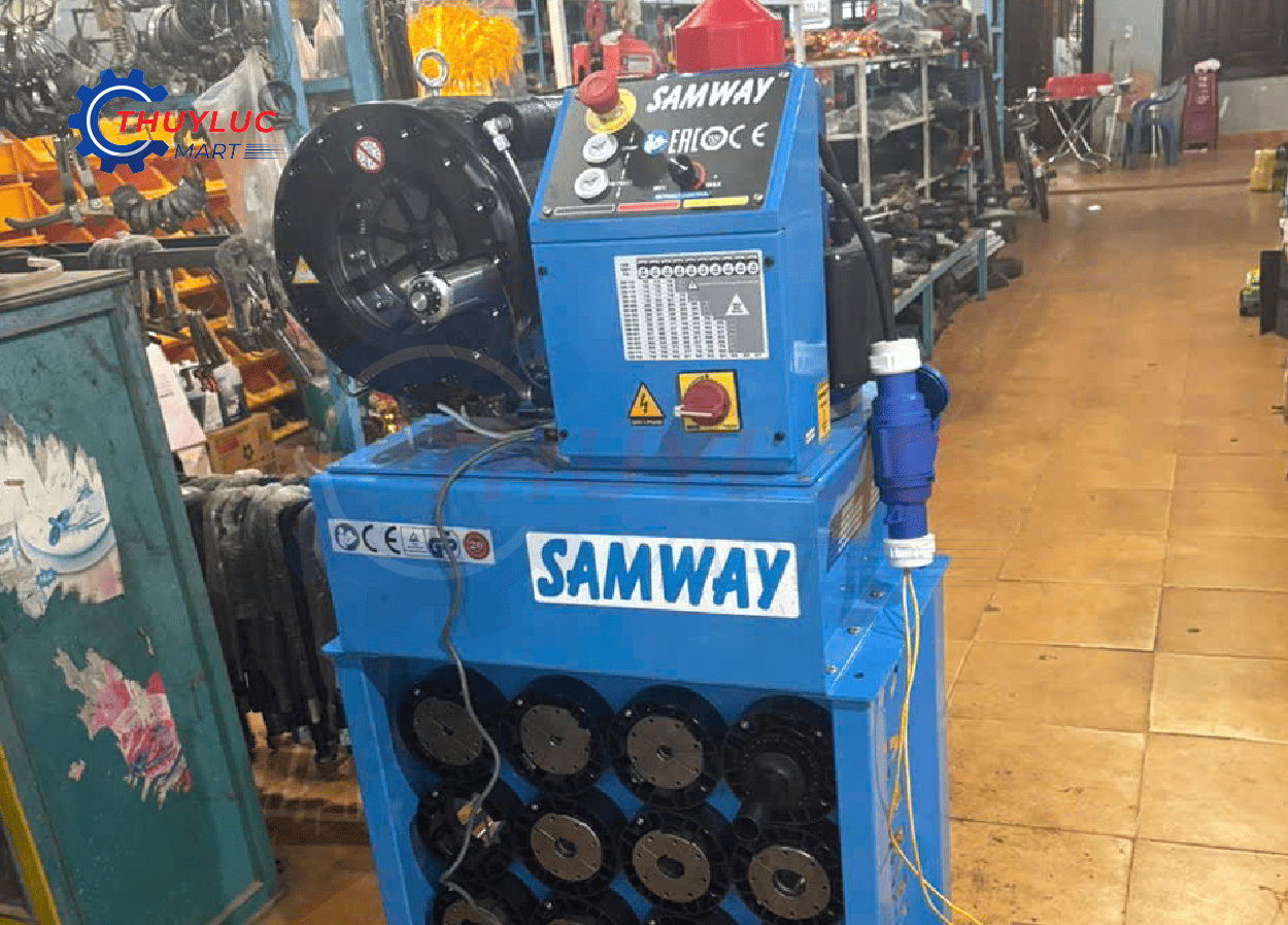 Máy bấm ống mềm thủy lực Samway p32 chuẩn chính hãng tại cửa hàng bấm ống thủy lực
