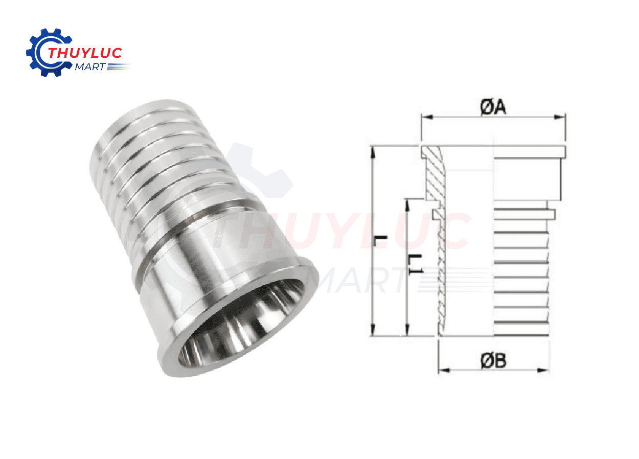 Đầu nối cái chuẩn SMS chính hãng alfagomma