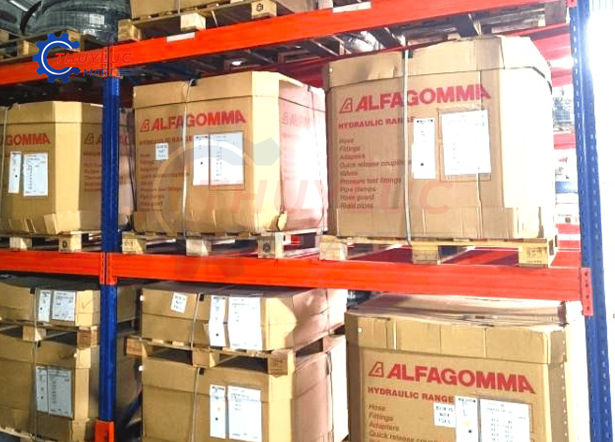 ống mềm Alfagomma đóng thùng pallet, lưu kho hệ thống – cung ứng tuy ô ống mềm Alfagomma toàn quốc