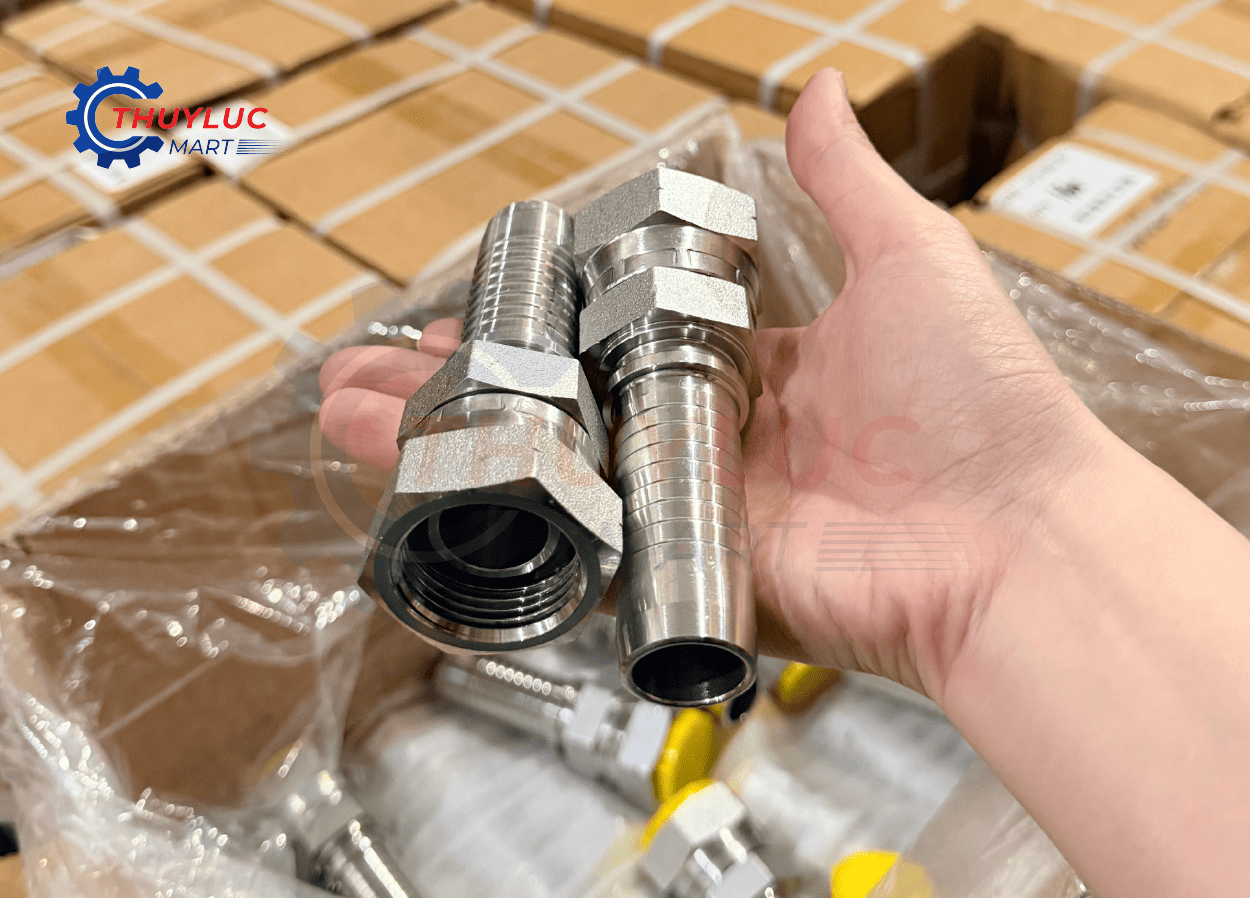 đầu bấm ống thủy lực ORFS côn bằng phổ biến cho hệ thống thủy lực công nghiệp