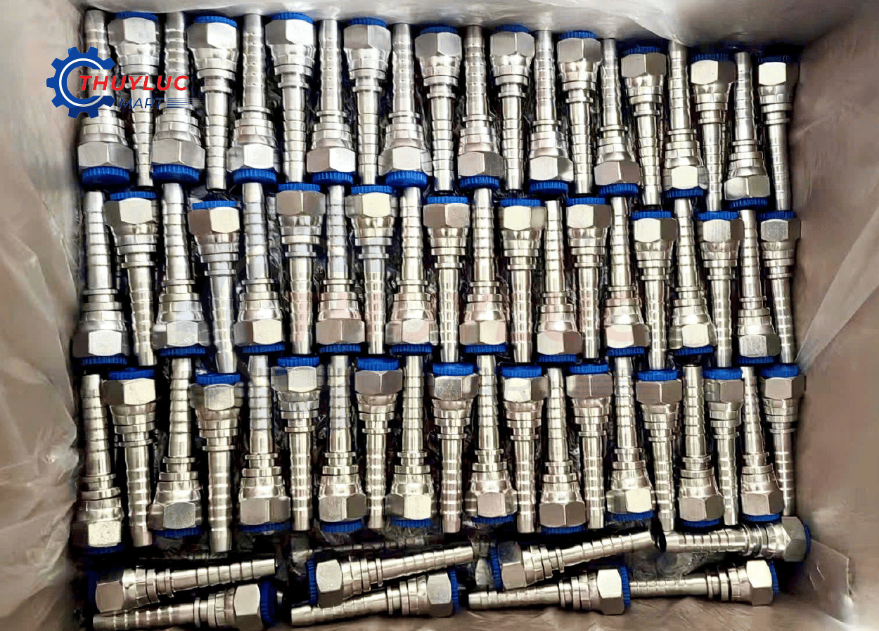 Đầu inox bấm ống thủy lực thẳng inox 304 sẵn kho Hà Nội nhiều size