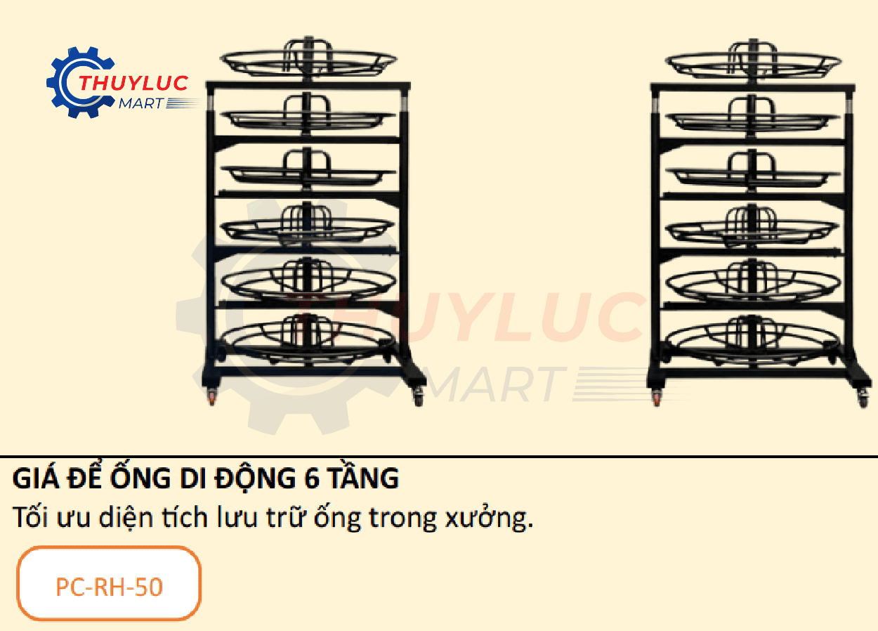 Giá để ống mềm chuyên dụng HOSE RACK-6 mang lại giải pháp sắp xếp mặt bằng tối ưu cho xưởng