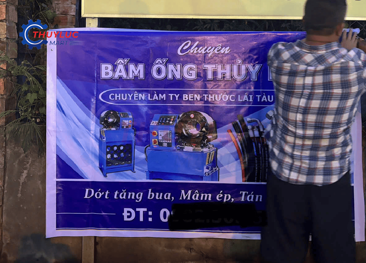 Thủy Lực Mart chuyên cung cấp máy bấm ống cho xưởng tại miền Tây