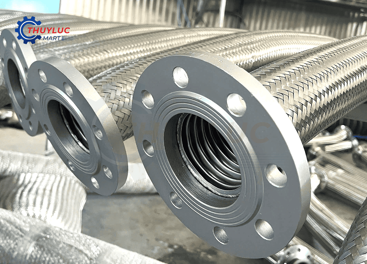 khớp nối mềm inox chống rung và chịu nhiệt gia công theo yêu cầu