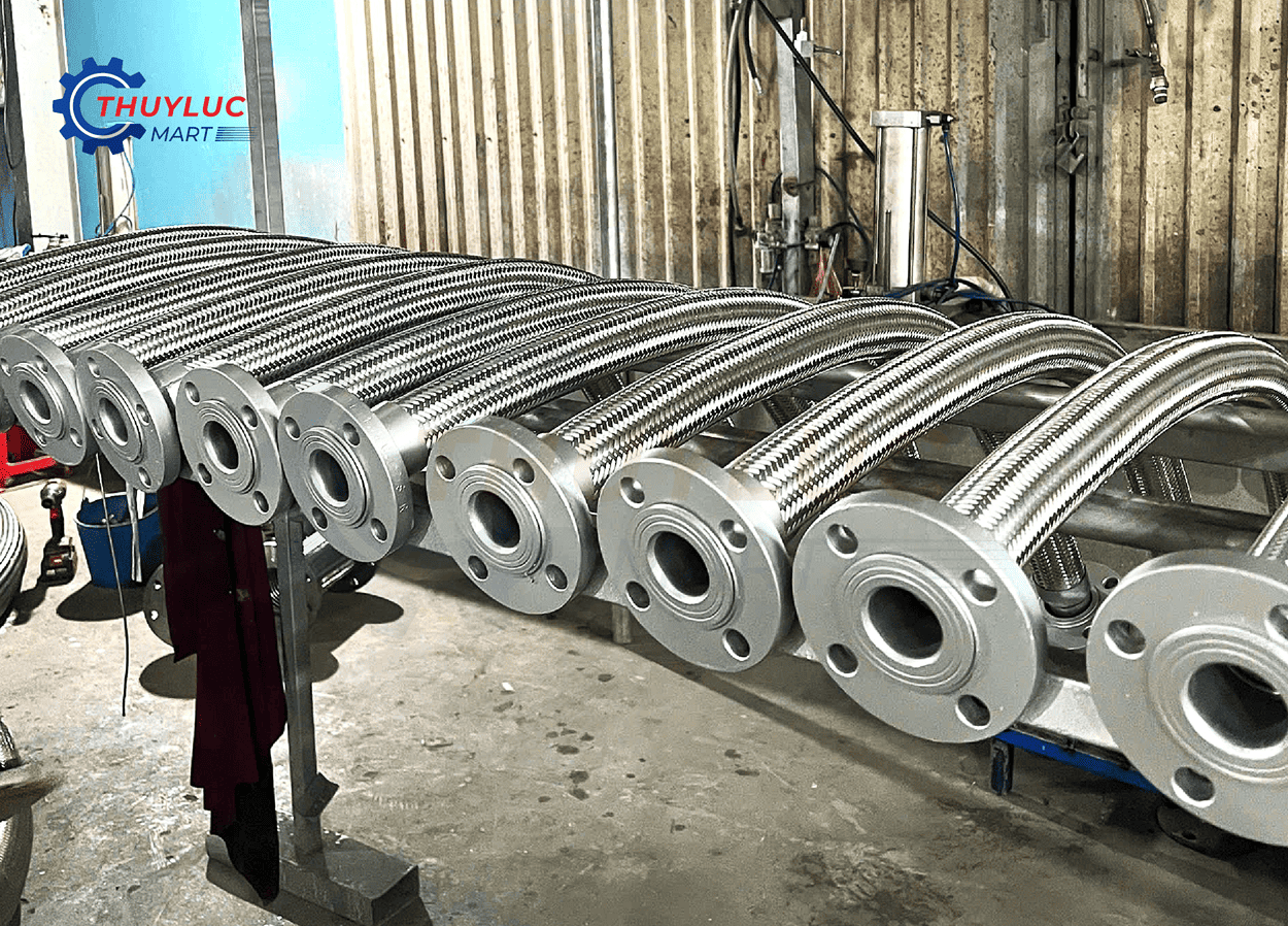 gia công khớp nối mềm inox theo bản vẽ và thông số thực tế