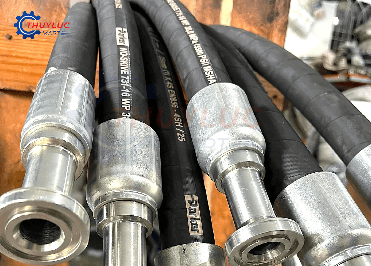 Thủy Lực Mart nhận bấm ép cos ống mềm thủy lực Châu Âu chính hàng Parker