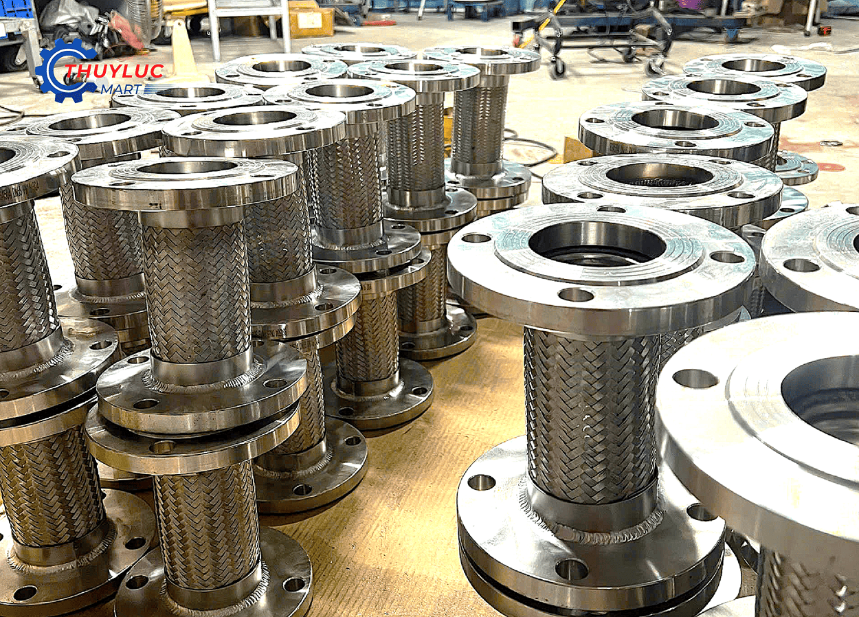 khớp nối mềm inox cho thực phẩm dược phẩm bề mặt sáng sạch