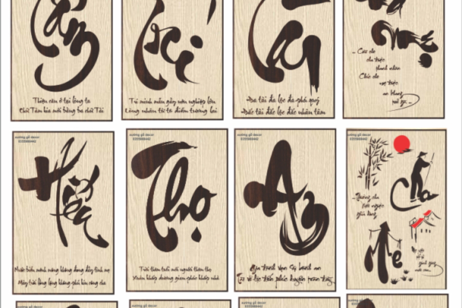 tranh chữ