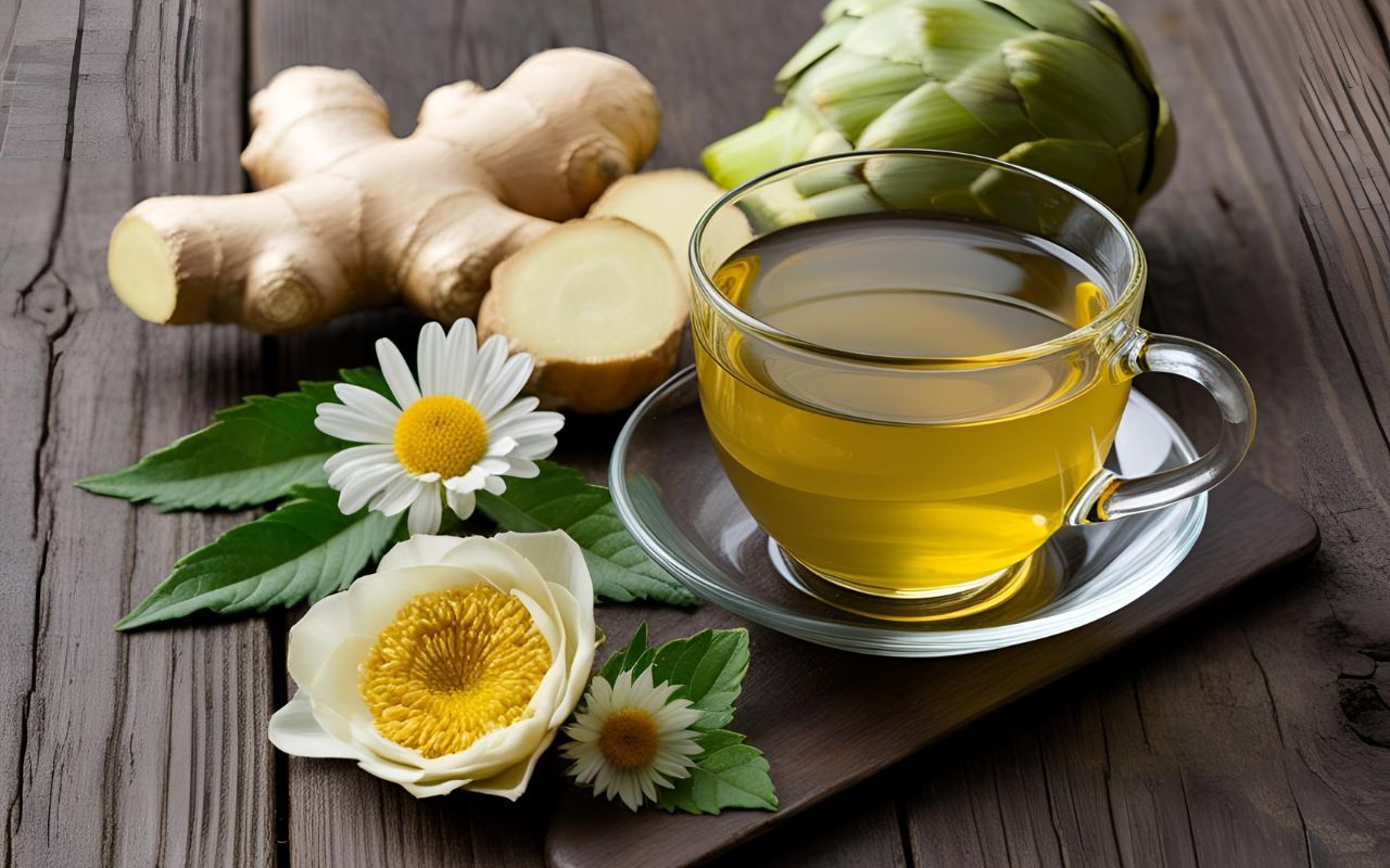 Pha trà thảo mộc với chanh