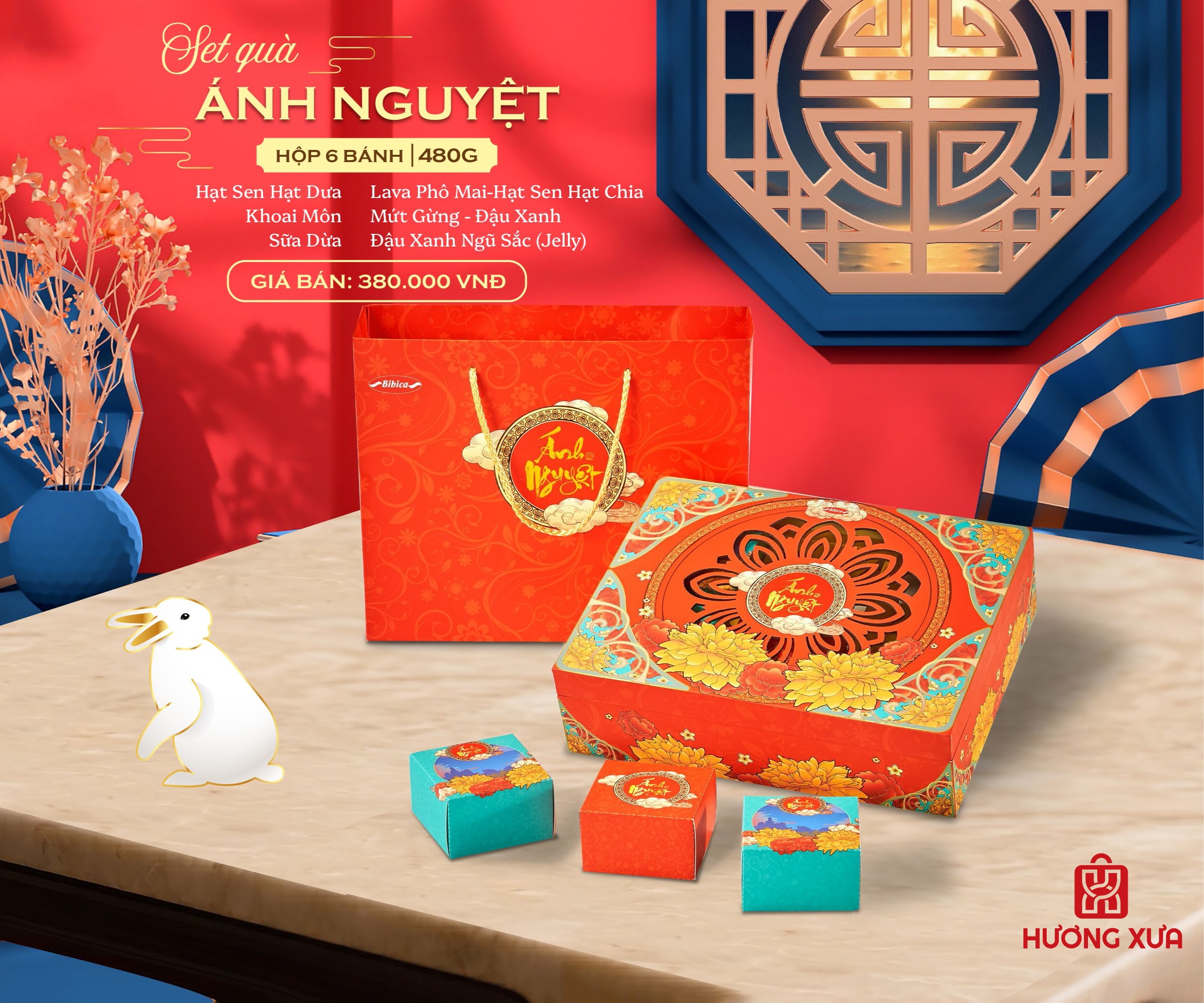 Bánh Trung Thu Bibica 2026 Hộp Ánh Nguyệt