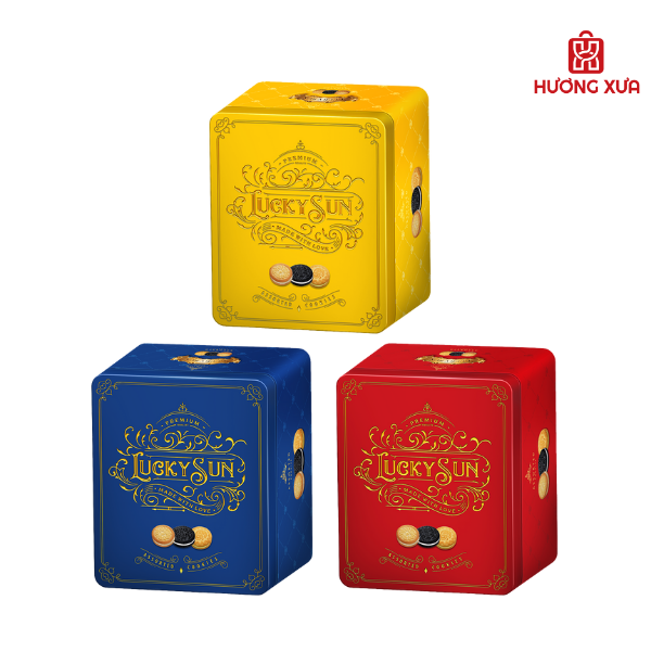Bánh Quy Hỗn Hợp LuckySun Hs Họa Tiết Chữ Nổi 150g