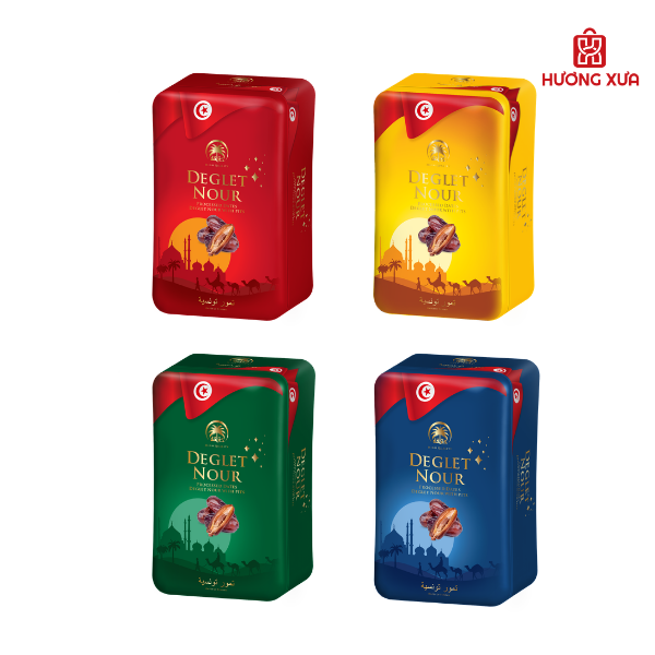Chà là có hạt Deglet Nour hộp thiếc 250g