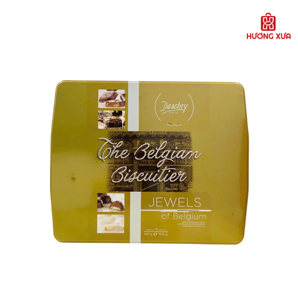 Bánh quy Desobry The Belgian Biscuitier Jewels 450g