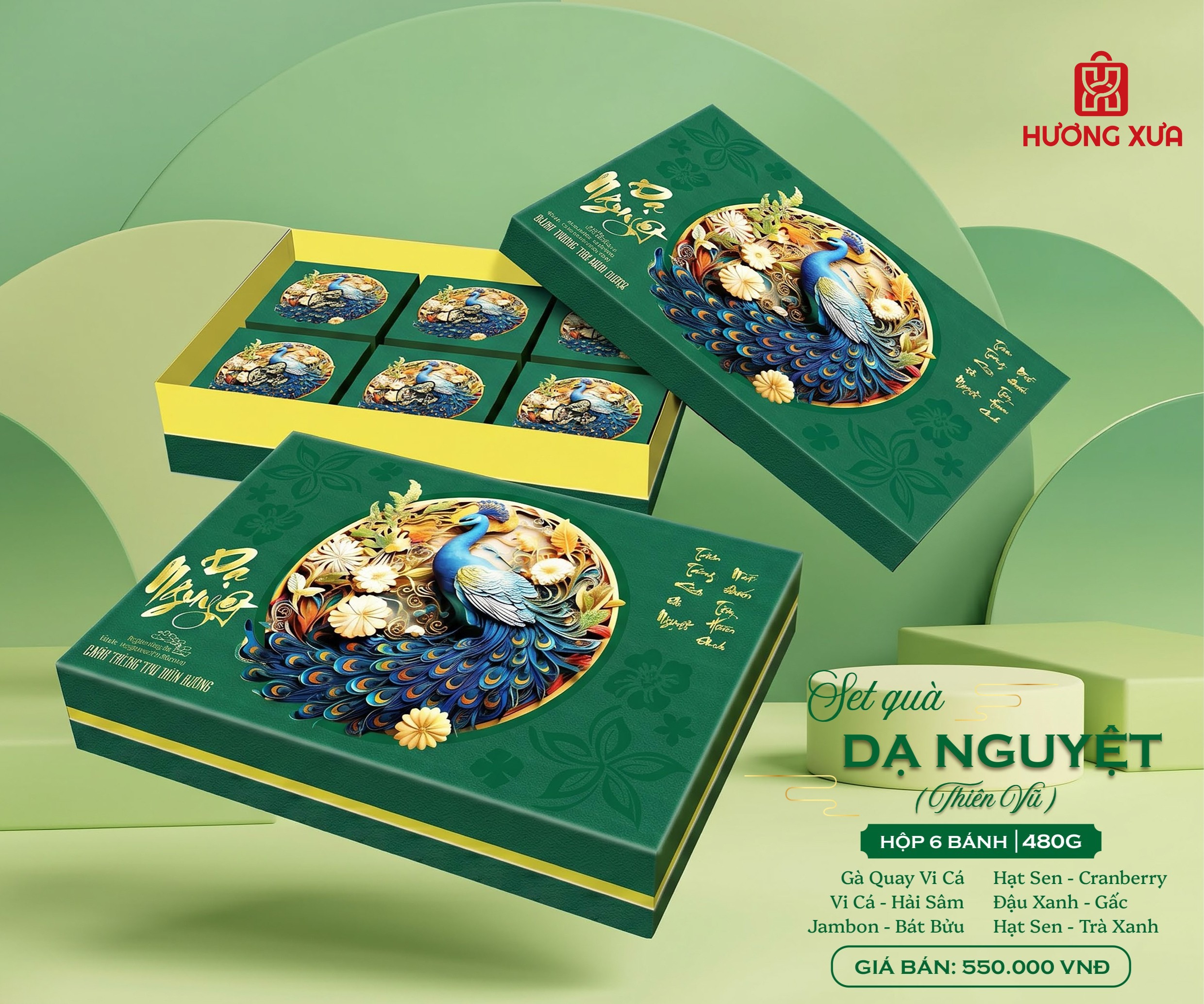 Bánh Trung Thu Dinh Dưỡng Bibica 2026 Dạ Nguyệt Thiên Vũ