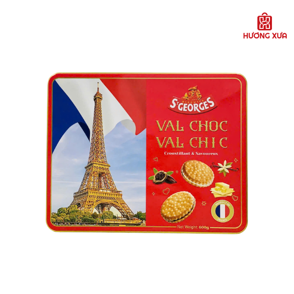 Bánh quy kẹp St George Val Chic và Val Choc HS 600g