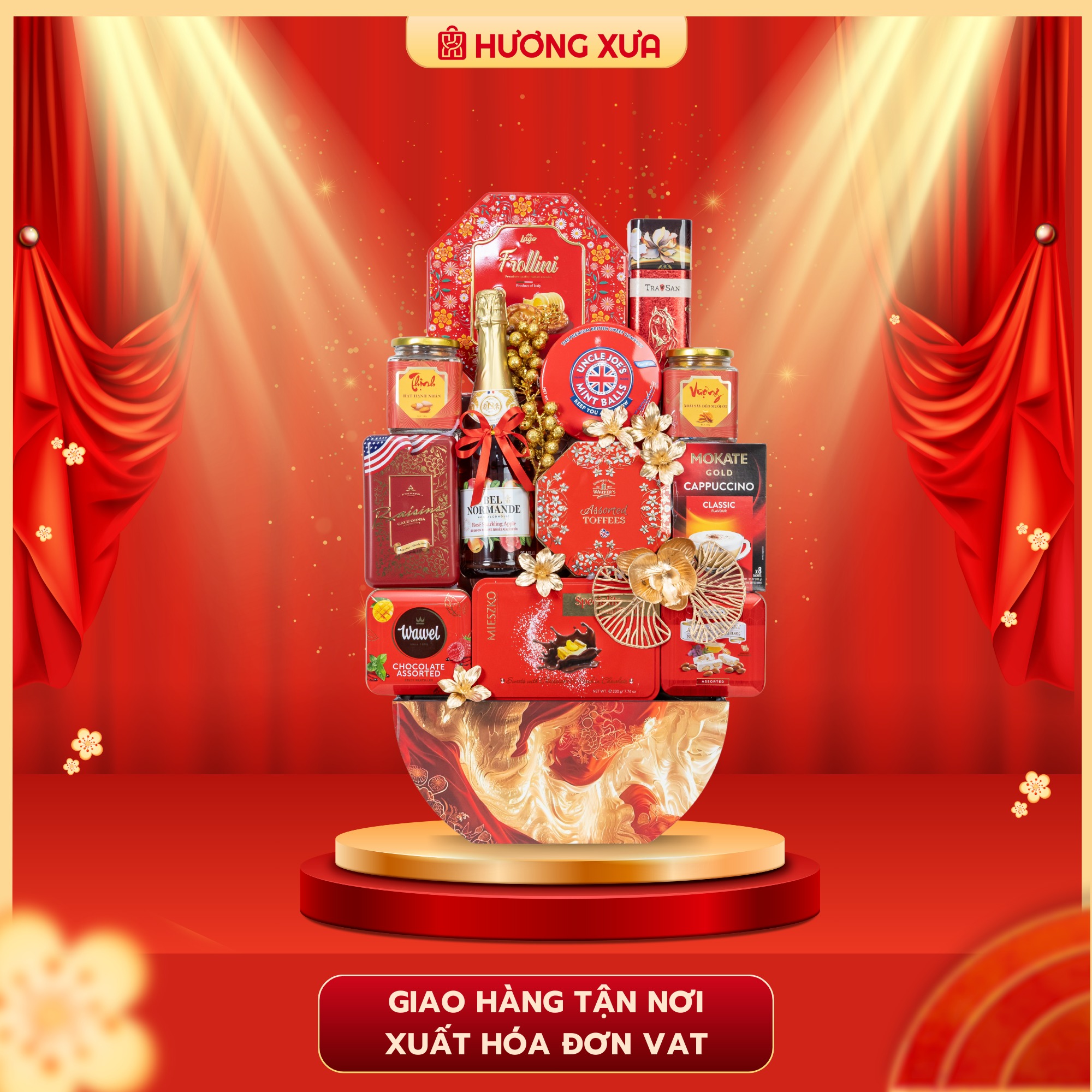 Quà Tết Hương Xưa 2026 với Tone ĐỎ – Tài Lộc May Mắn