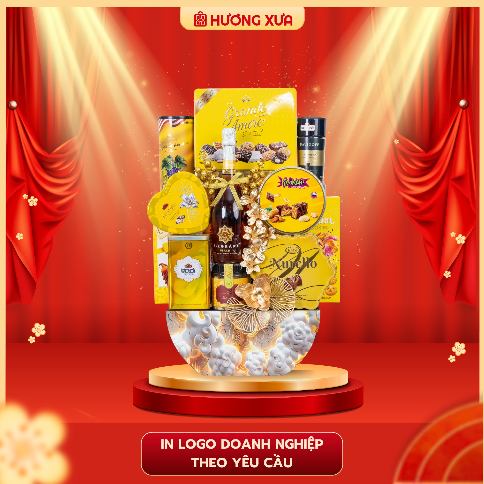 Quà Tết Hương Xưa 2026 với Tone VÀNG – Phú Quý & Hưng Vượng