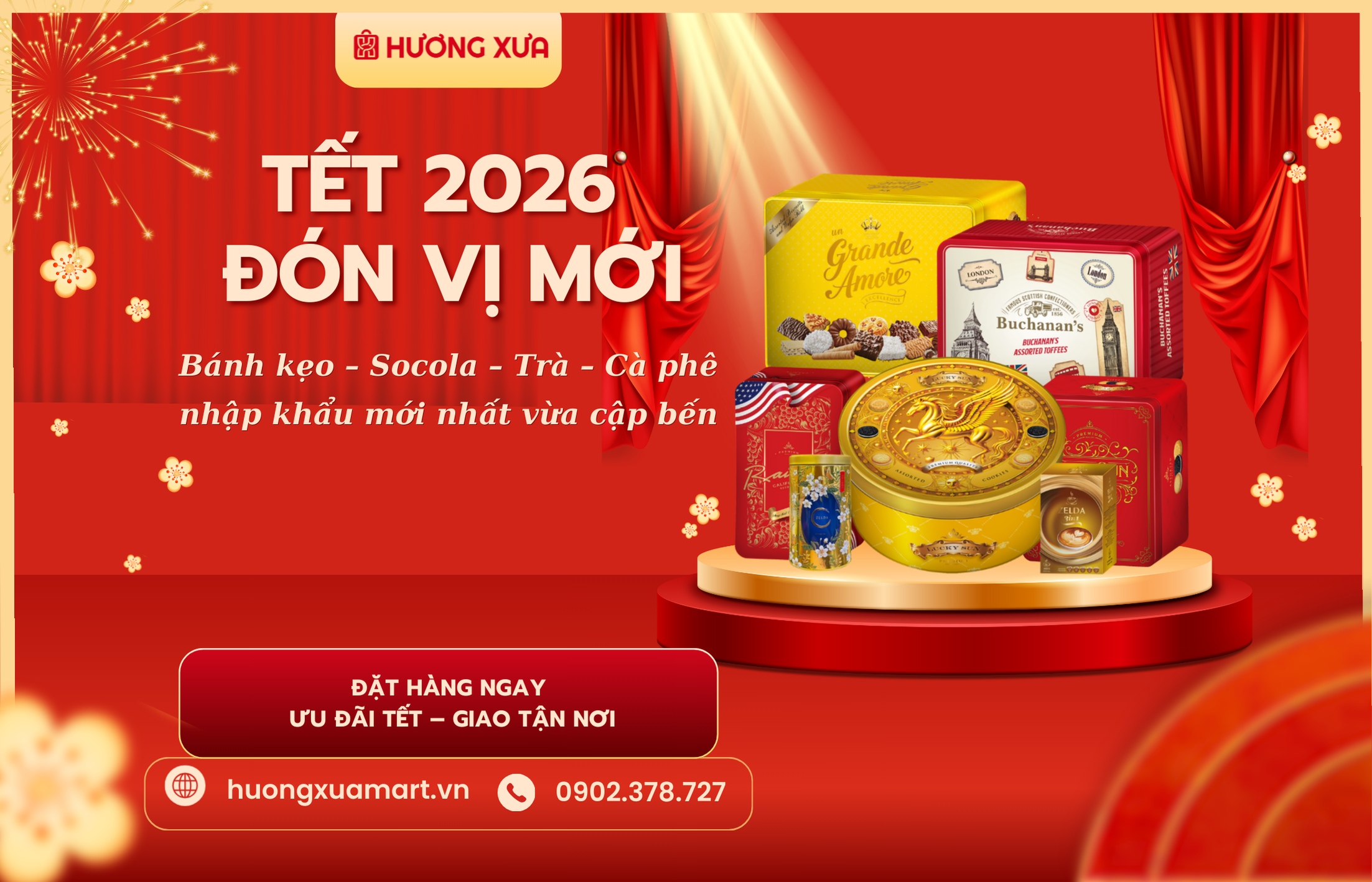 Tết 2026 – Đón vị mới, trao ngàn yêu thương cùng Hương Xưa Mart