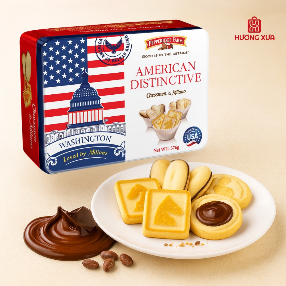 Pepperidge Farm American Distinctive 376g – Hương vị tinh tế, đậm chất Mỹ