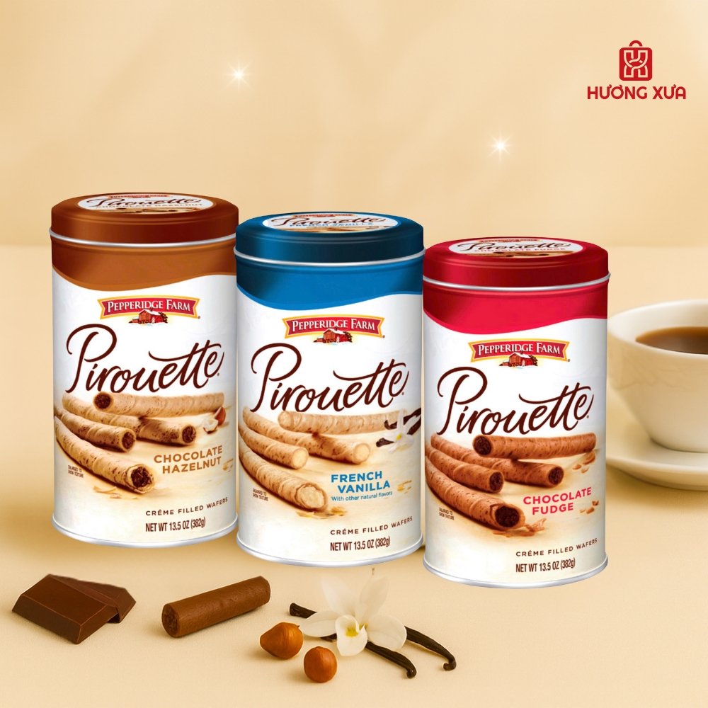 Bộ sưu tập bánh ống điếu Pepperidge Farm Pirouette – Hương vị cuốn hút, phong cách cổ điển
