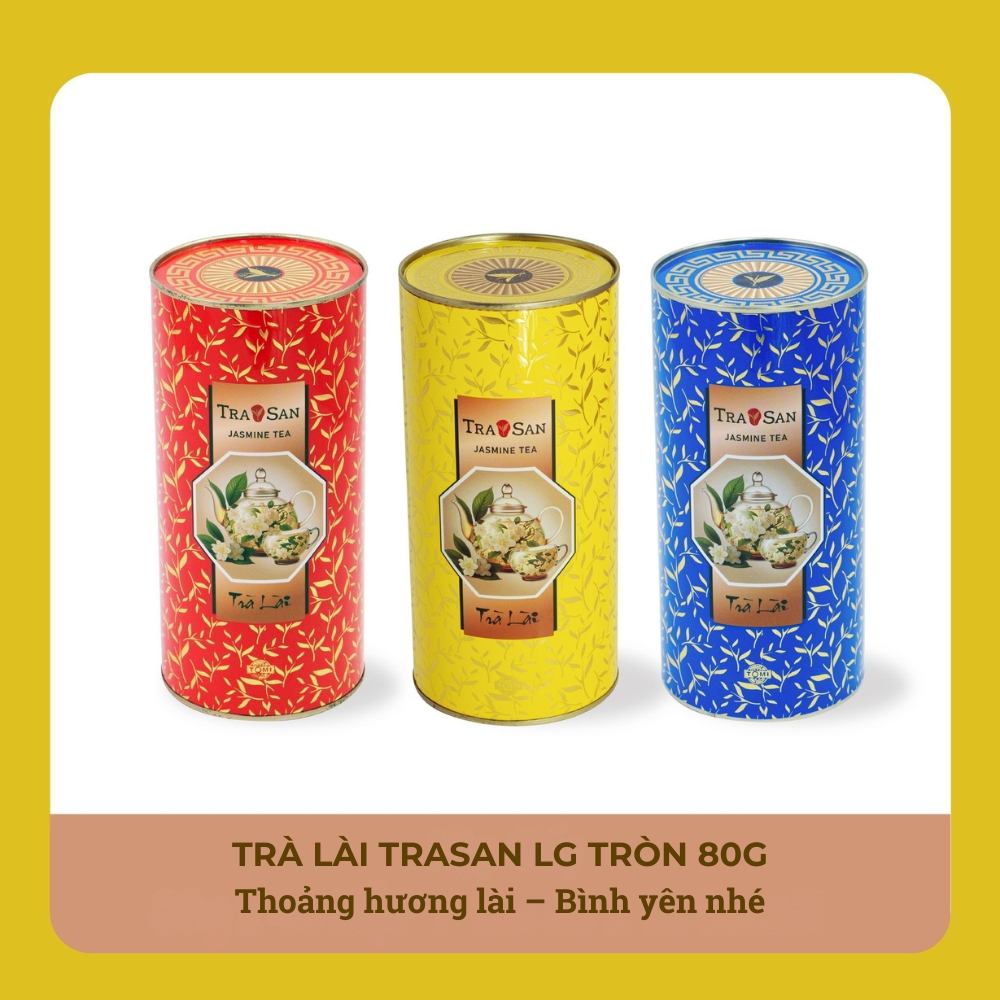 TRÀ LÀI TRASAN LG TRÒN 80g – “Thoảng hương lài – Bình yên nhé