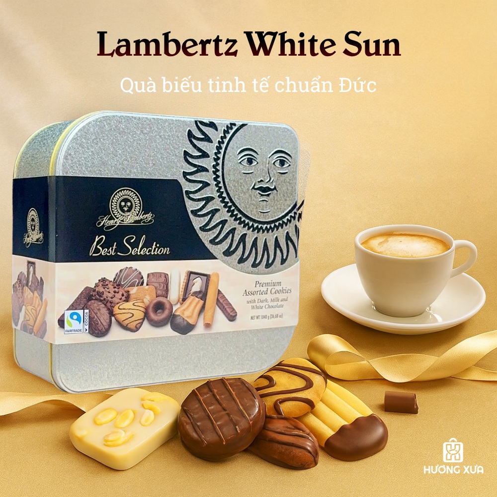 Bánh Lambertz Best Selection Mặt Trời Trắng Ht 1040G – Tinh Hoa Ngọt Ngào Trong Một Hộp Quà
