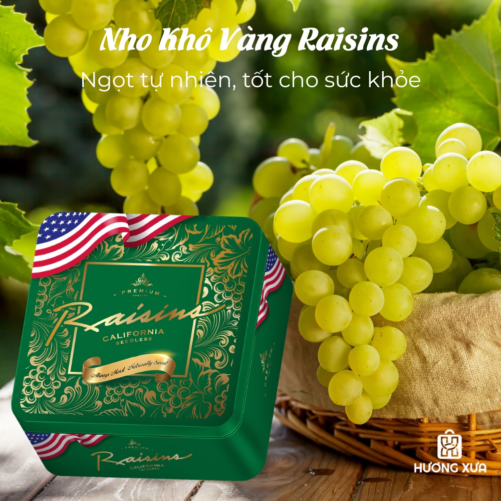 Nho khô vàng Raisins  – Quà sức khỏe trong ngày Tết