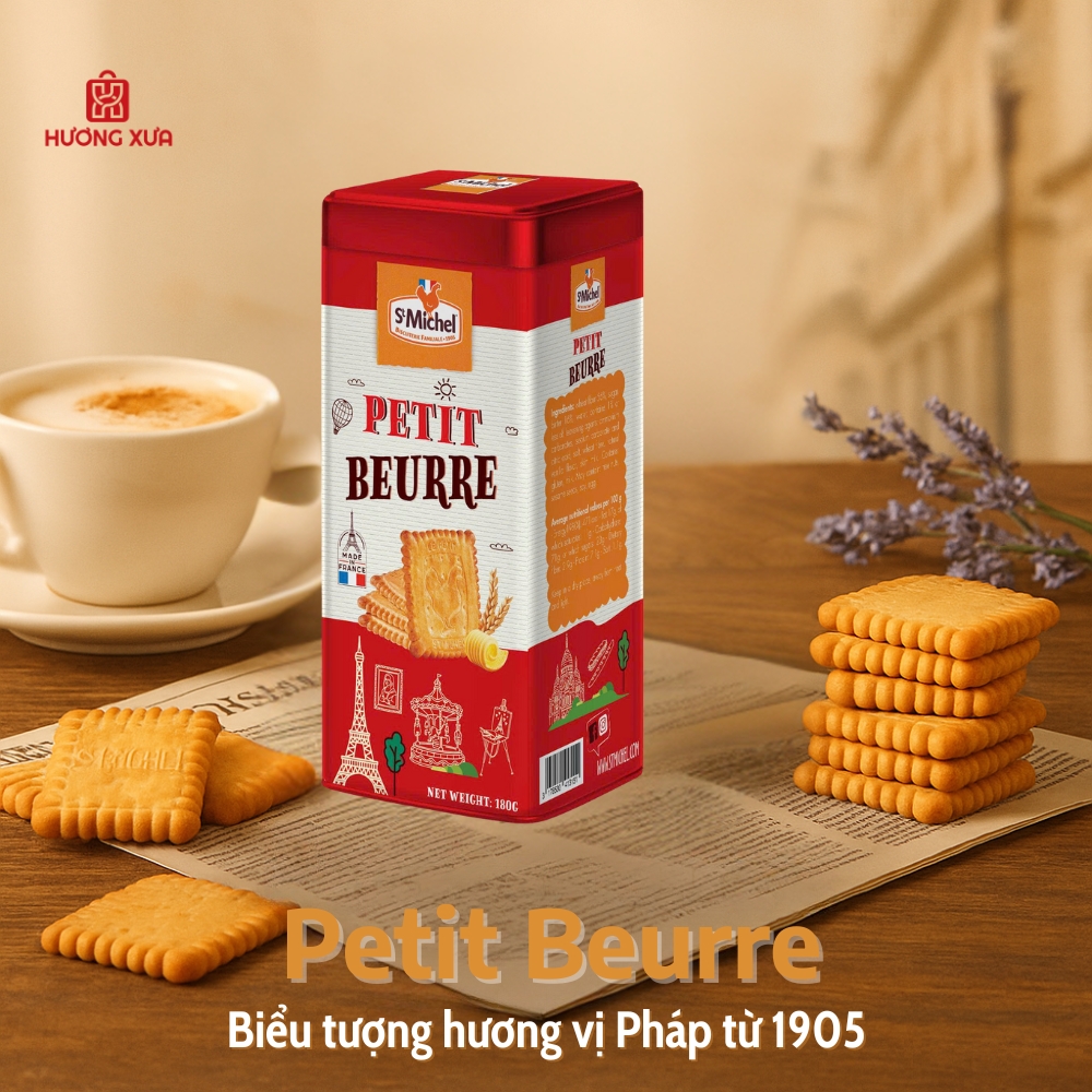 Bánh quy bơ St Michel Petit Beurre 180g – Hương vị truyền thống hơn một thế kỷ