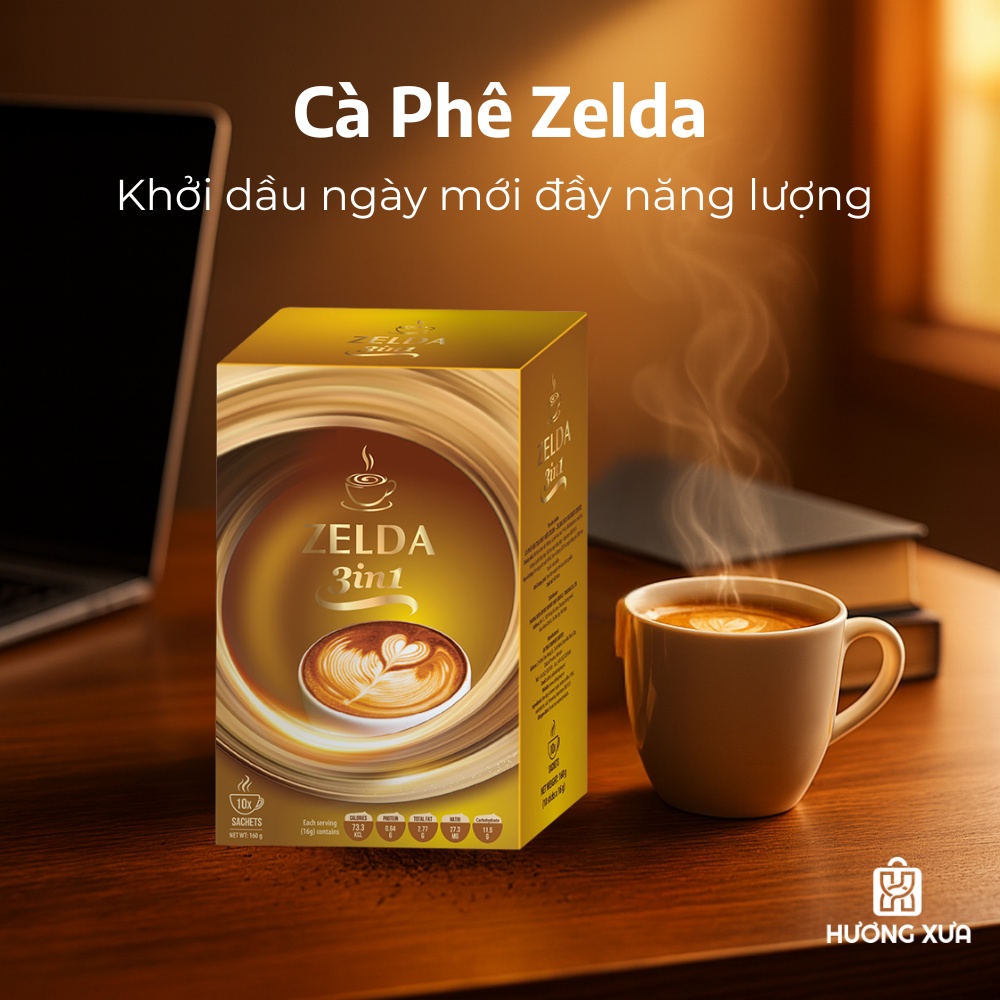 Cà phê 3 in 1 Zelda – Năng lượng khởi đầu năm mới