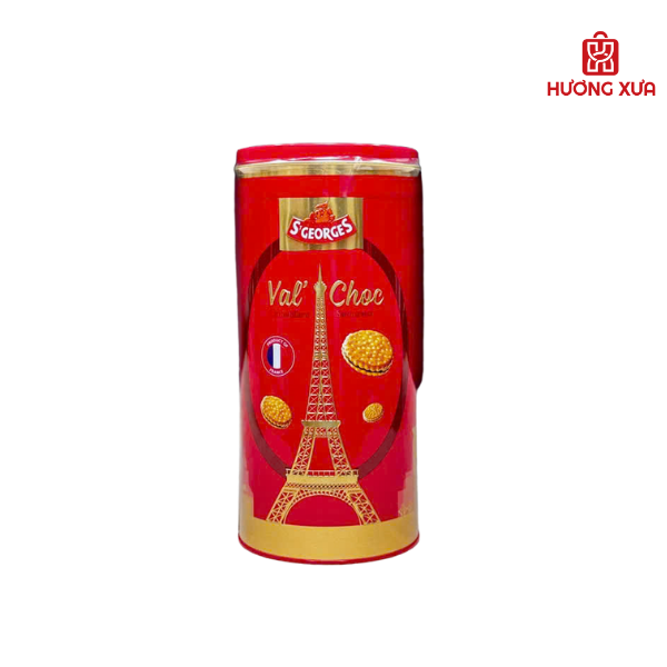 Bánh Quy Kẹp Vị Sô Cô La St Georges Val'Choc Lon Thiếc 300g