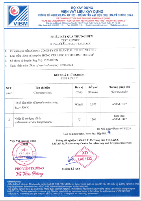 BÔNG GỐM MADE IN VIETNAM là dòng sản phẩm bông gốm cách nhiệt chất lượng cao, chịu nhiệt vượt trội và cách âm, chống rung,chống cháy,sản xuất bởi Cty CP ECOTHERMS