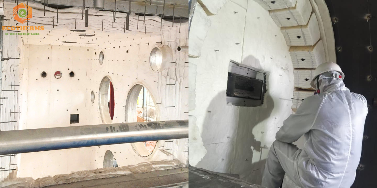 bông ceramic cách nhiệt lò nung