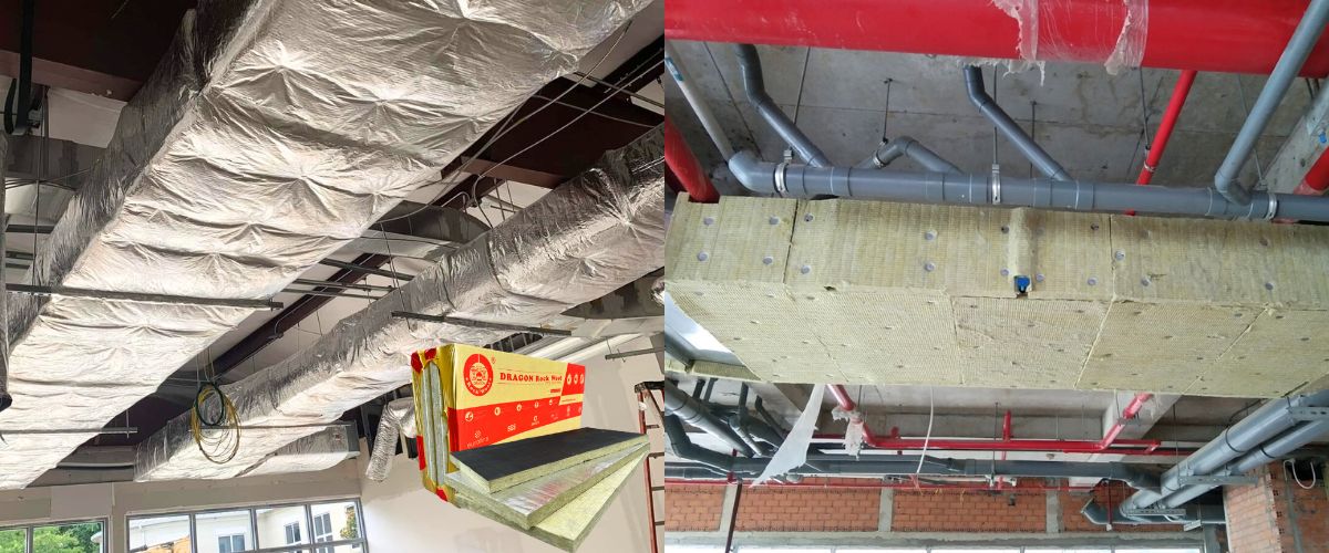 Bông rockwool dạng tấm