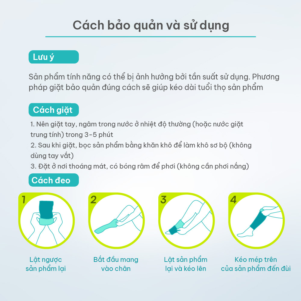 Ống chân dài cung cấp lực nén 10-25mmHg Vital Salveo CJ-6105