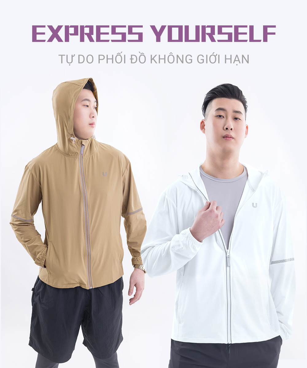Áo khoác chống nắng thể thao nam UV100 Suptex-Cool AA24112