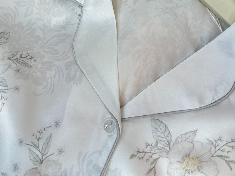 Pijama Lụa Cao Cấp Trắng TD009 - Thời Trang ALADY