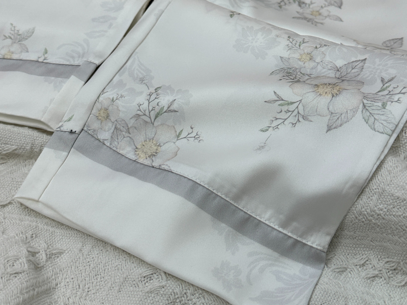 Pijama Lụa Cao Cấp Trắng TD009 - Thời Trang ALADY