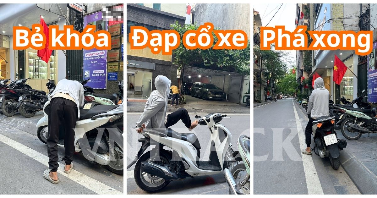 Các bước trộm cắp xe máy Honda SH