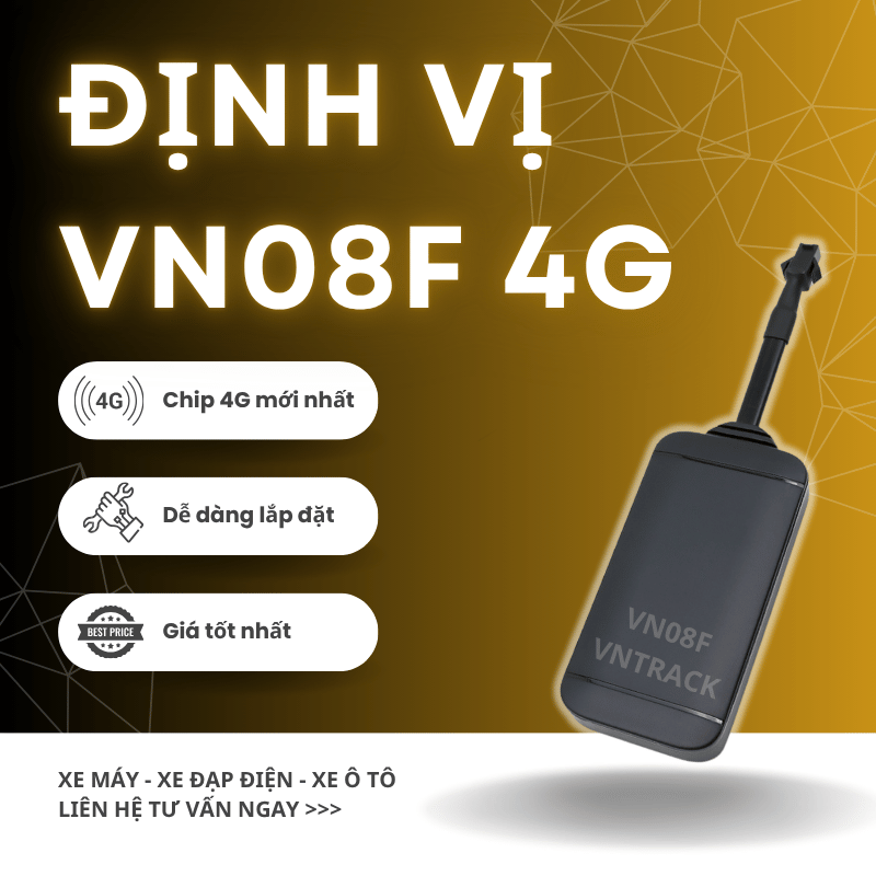 Định vị gps VN08F cho xe máy, ô tô