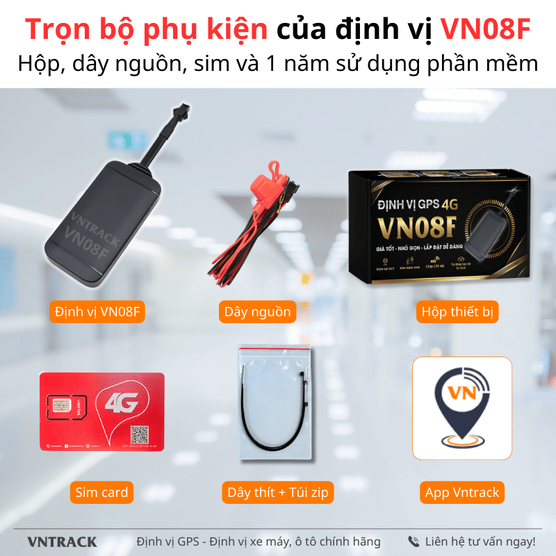 Trọn bộ phụ kiện của VN08F
