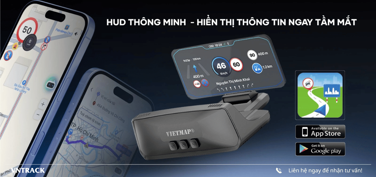 Vietmap H50 hiển thị ngay tầm mắt