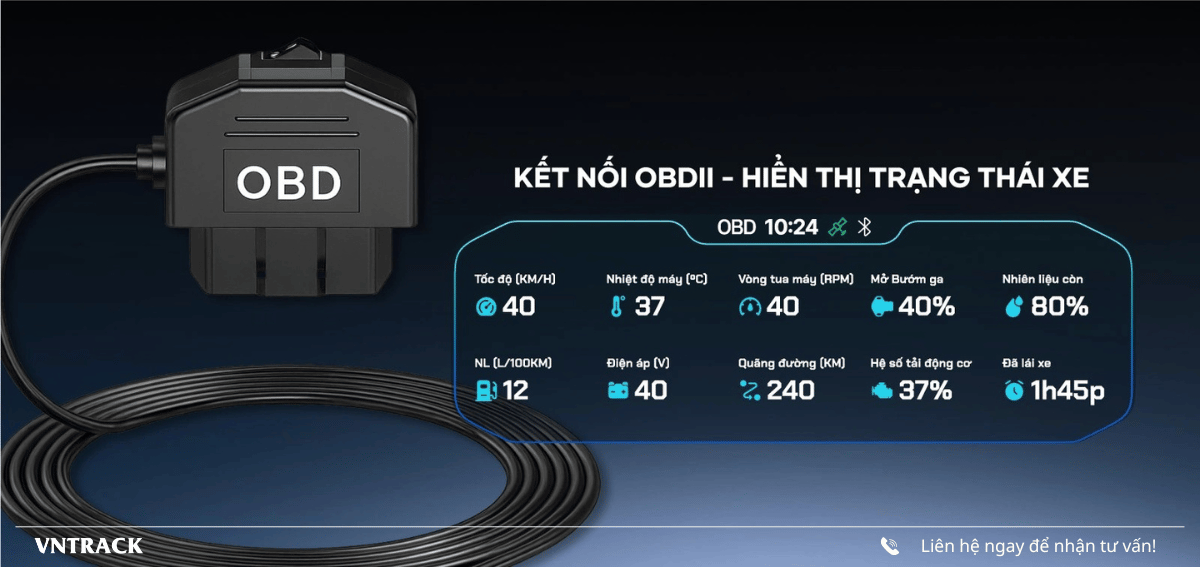 Vietmap H50 có thể kết nối OBD II