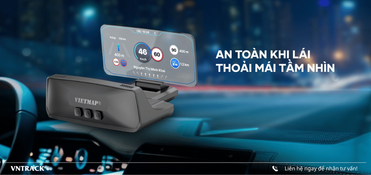 Vietmap H50 giuos bạn an toàn khi lái xe, thoải mái tầm nhìn