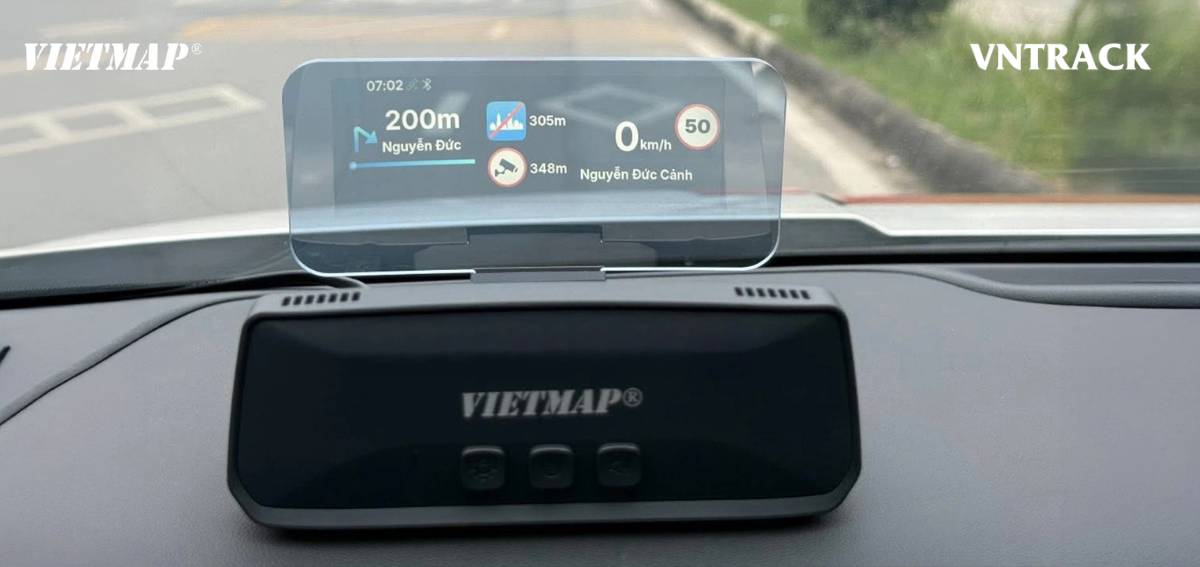 Lắp đặt thực tế Vietmap H50 rõ nét