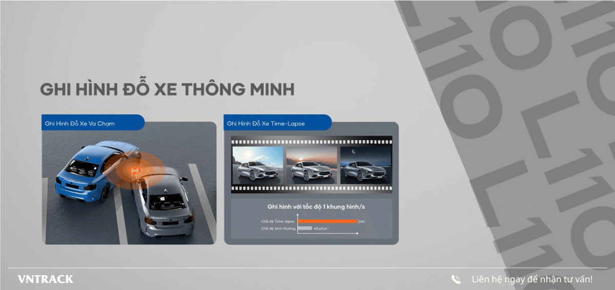 VIETMAP L110 được trang bị sẵn Nguồn trực tiếp ACC-Type C hỗ trợ Ghi hình đỗ xe thông minh, bảo vệ xe bạn 24/24.