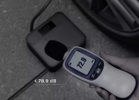 Đo độ ồn khi bơm lốp 70mai TP03 hoạt động, dưới 78.9 dB