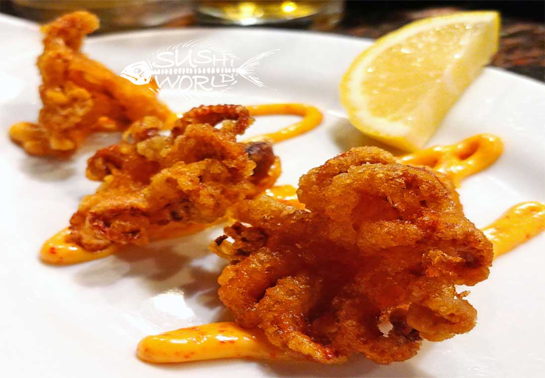 bạch tuộc chiên giòn tempura