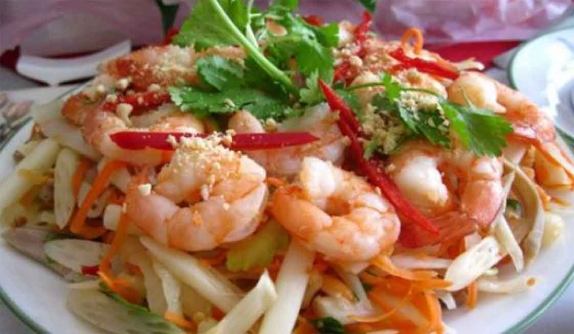 gỏi hải sản ngó sen