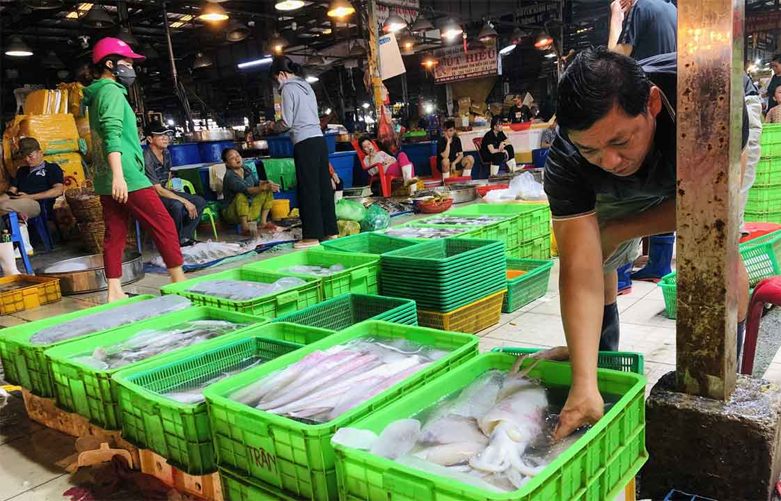 Chợ đầu mối hải sản tại TPHCM